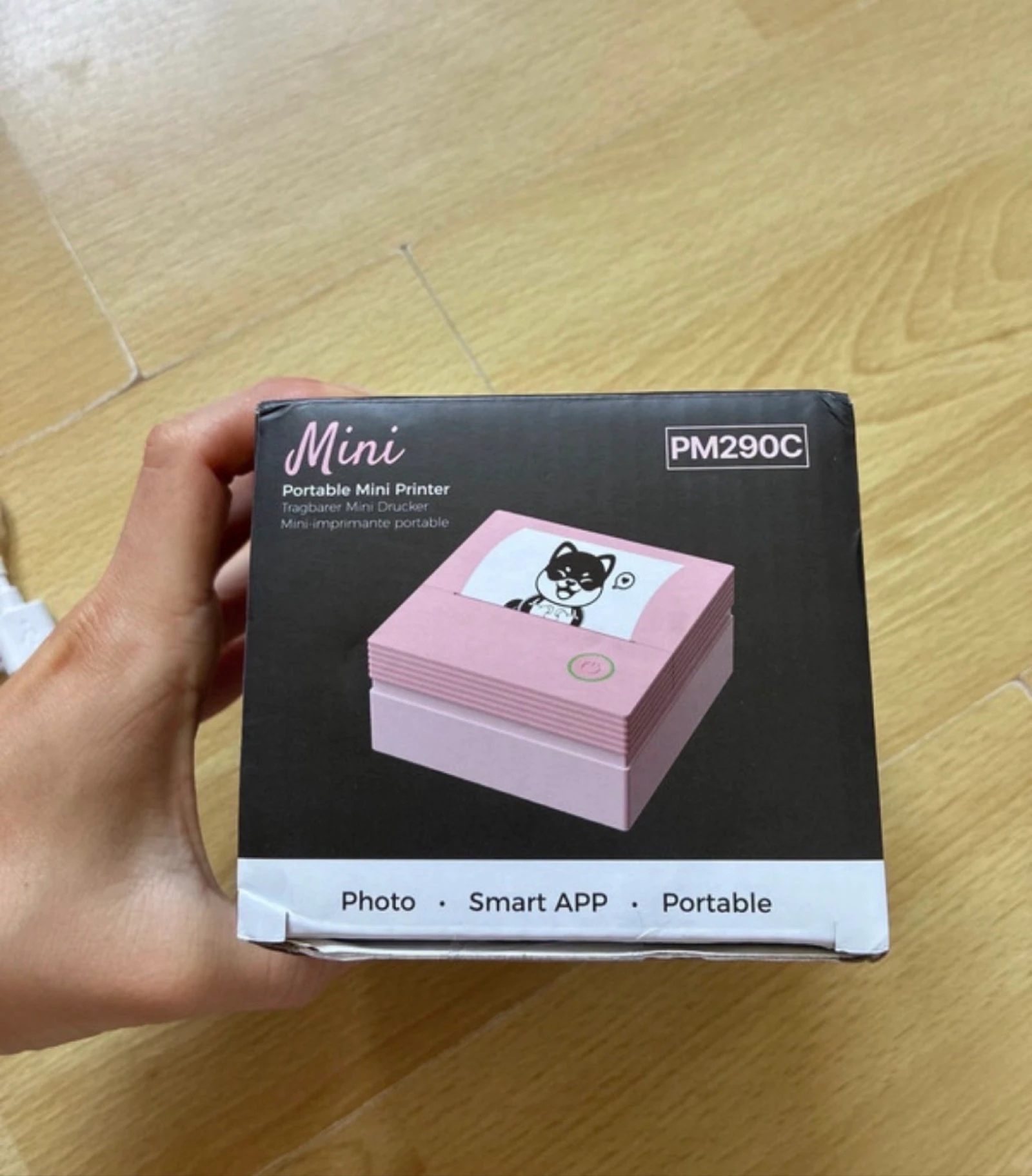 Mini impressora térmica Bluetooth rosa PM290C – photo 5